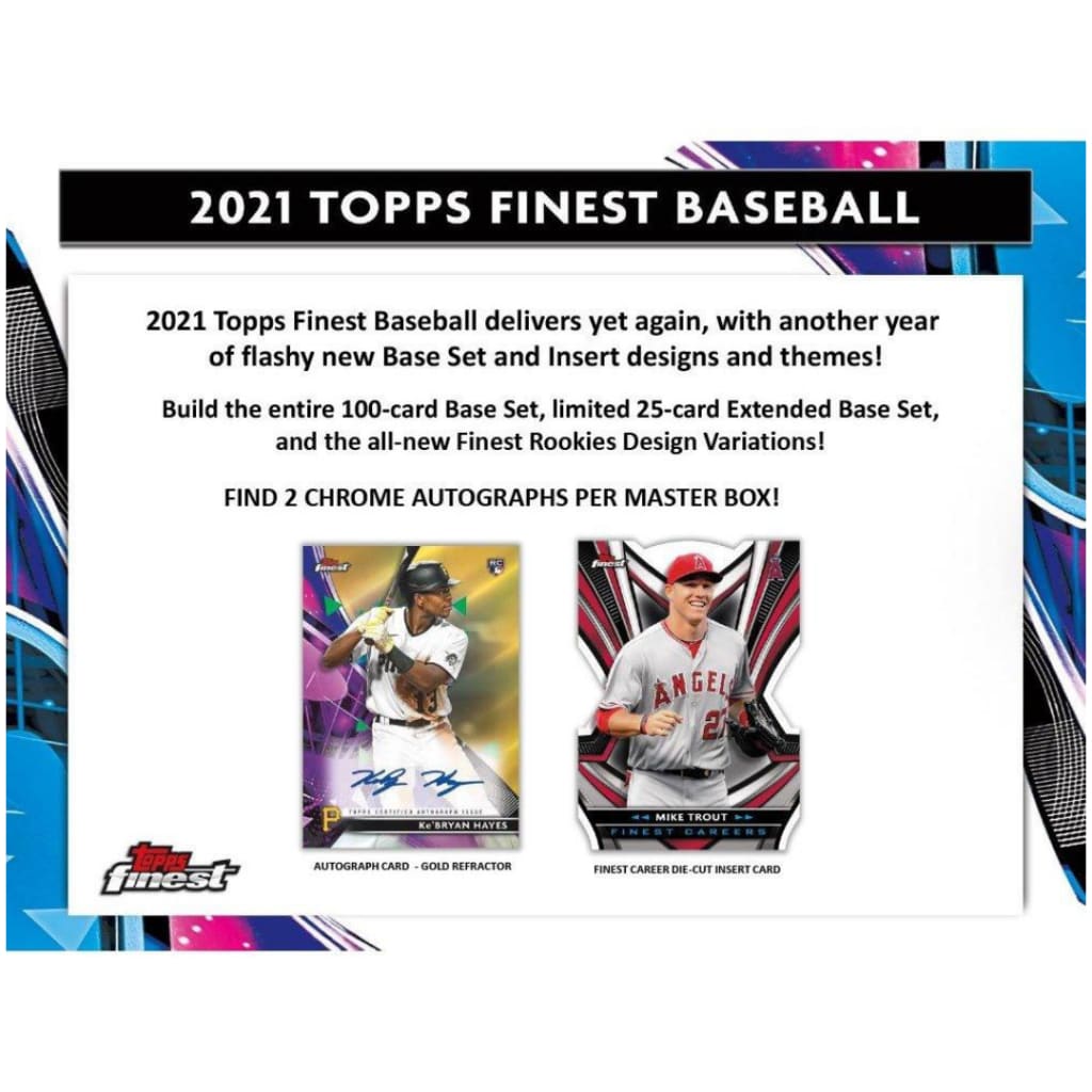 2021 Topps Finest Baseball Hobby Box - Booster