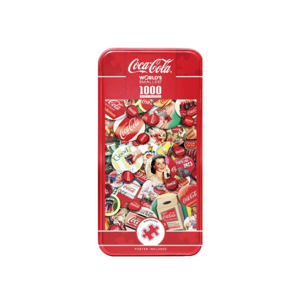 Coca-Cola - Worlds Smallest 1000 Piece Puzzle in a Tin