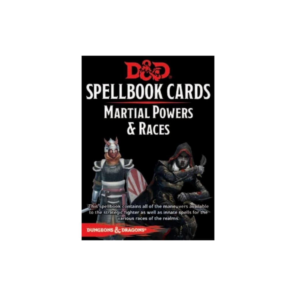 D&d Spellbook Cards Martial Deck (61 Cards) - Role Playing