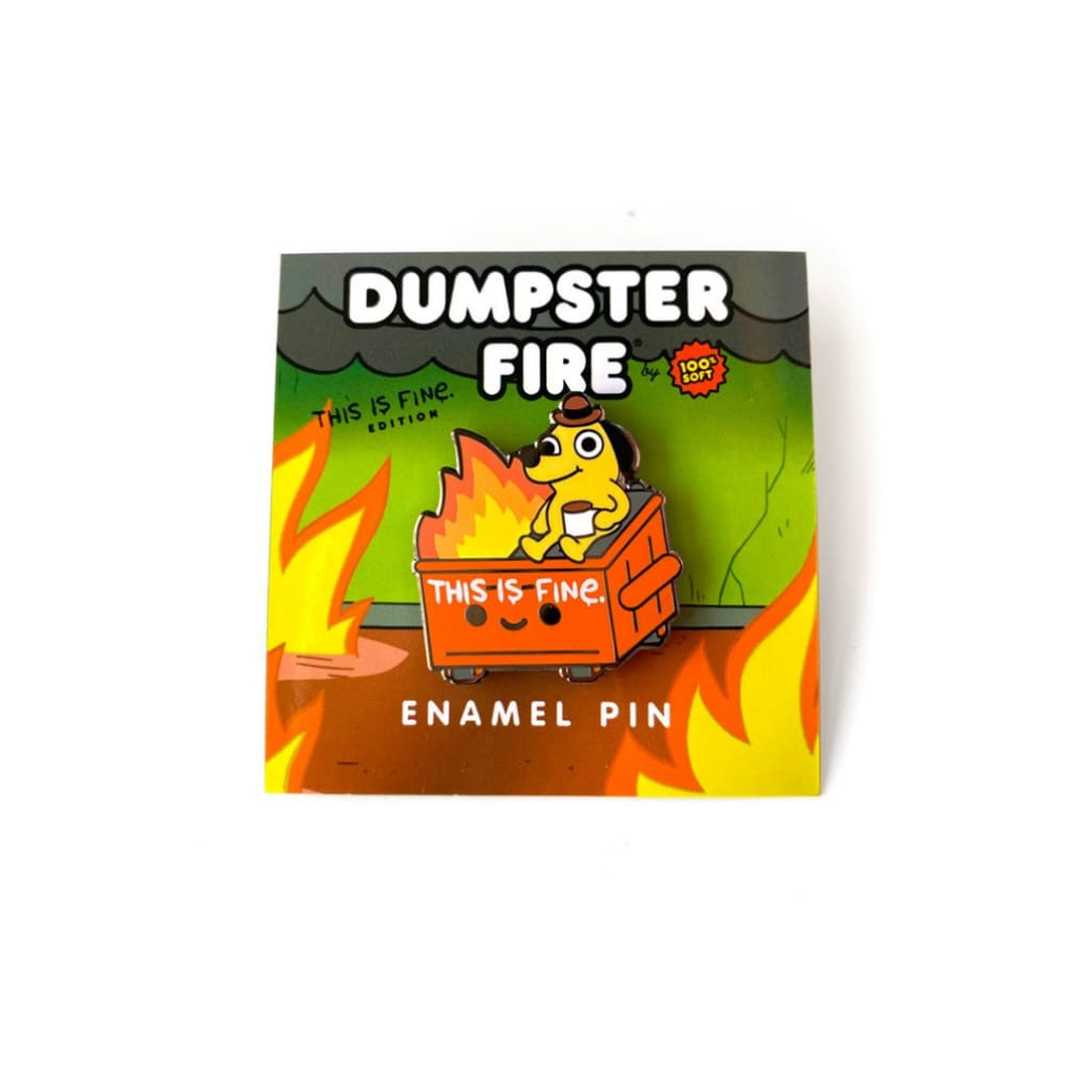 Dumpster Fire - This is Fine Pin