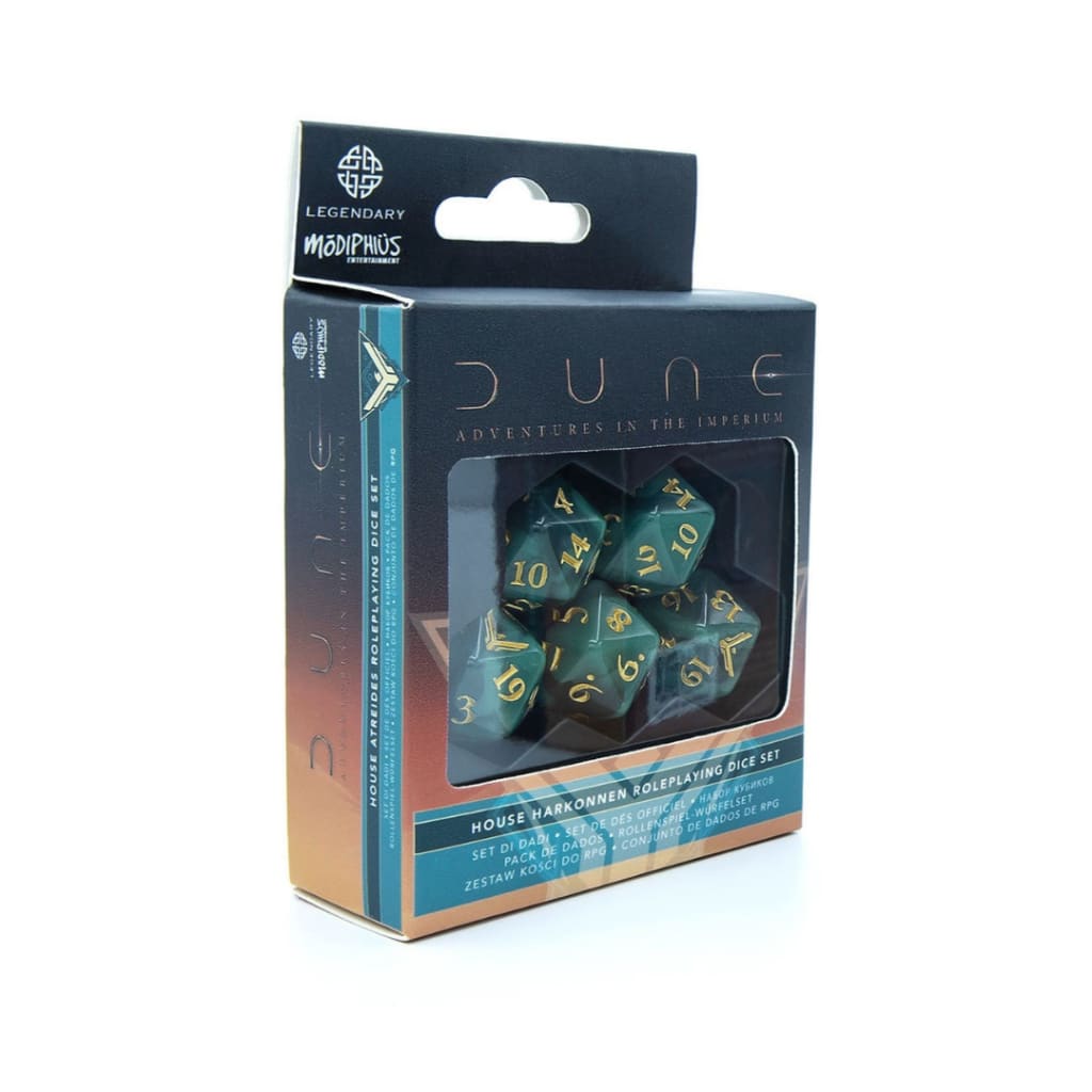 Dune RPG - Dice Set - Atreides - Board Games