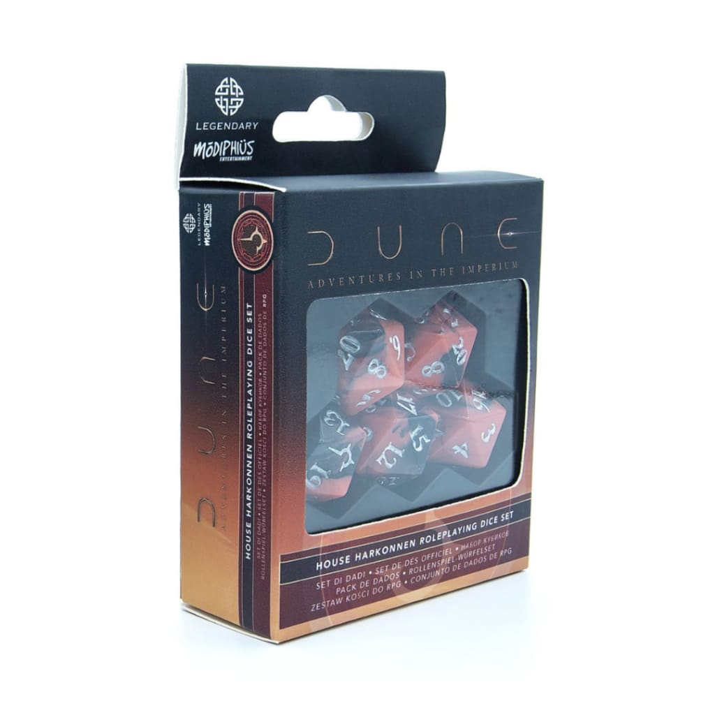 Dune RPG - Dice Set - Harkonnen - Board Games