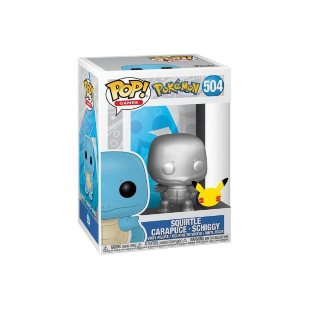 Funko Pop! Pokemon - Squirtle Silver Metallic 25th