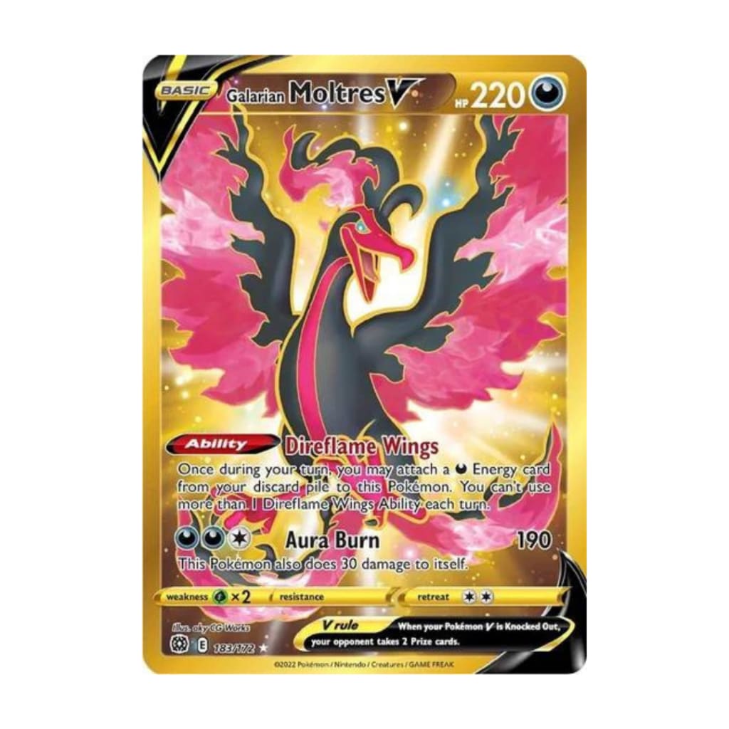 Galarian Moltres V (Secret) SWSH09: Brilliant Stars