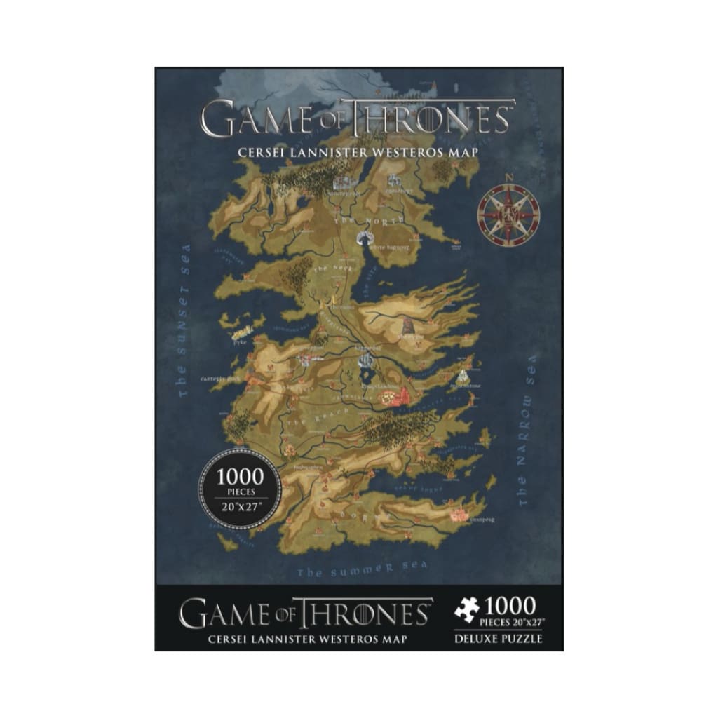 Game Of Thrones Puzzle 1000PC Westeros Map