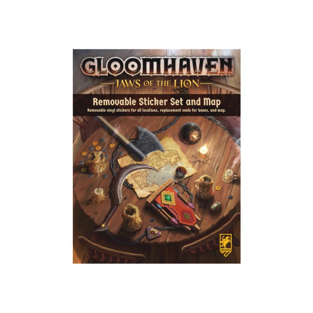 Gloomhaven Jaws Of Lion Removable Sticker Set + Map - Board