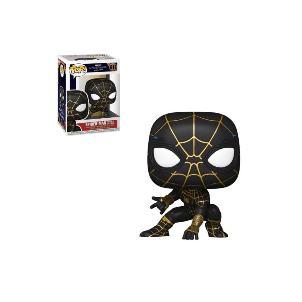 Marvel Spider-Man No Way Home Black and Gold Suit Funko