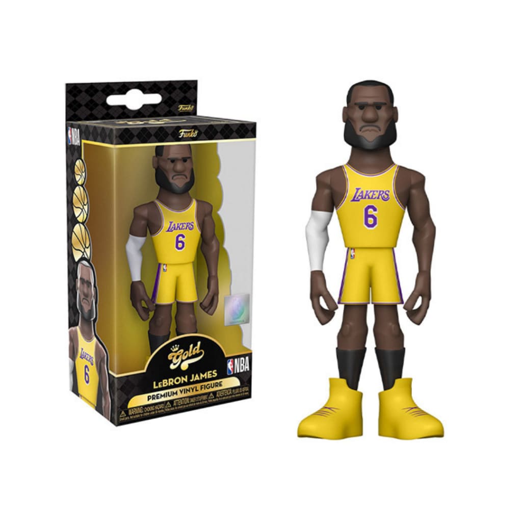NBA: Lakers Gold LeBron James 5-Inch Premium Vinyl Figure