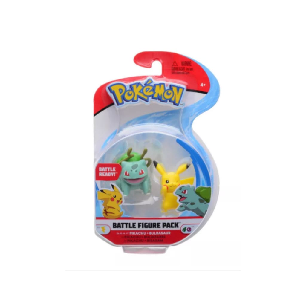 Pokemon Battle Figure Pack - Pikachu and Bulbasaur
