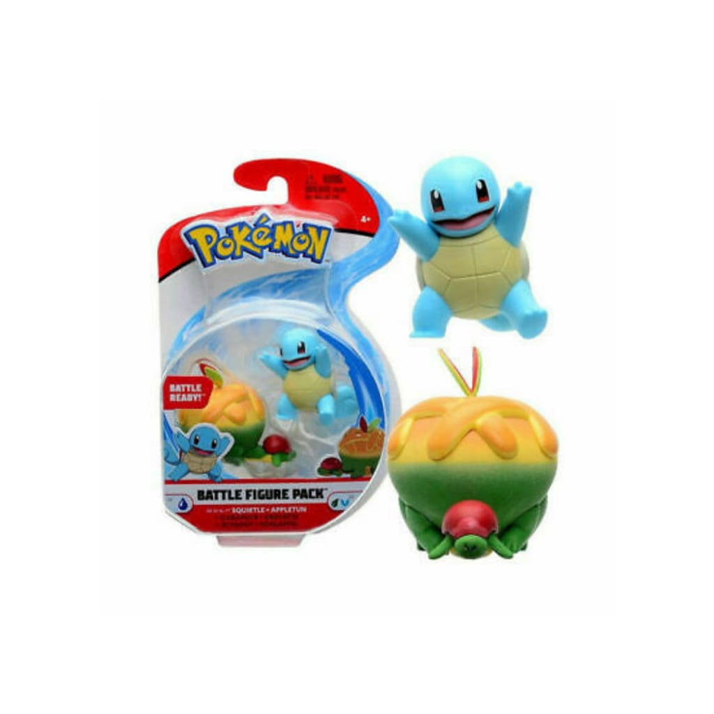 Pokemon Battle Figure Pack - Squirtle + Appletun - Toys