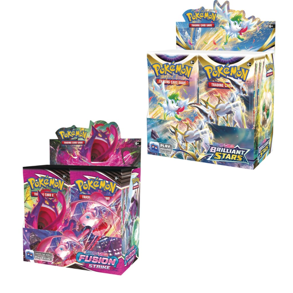 Pokemon Brilliant Stars Booster Box + Fusion Strike box