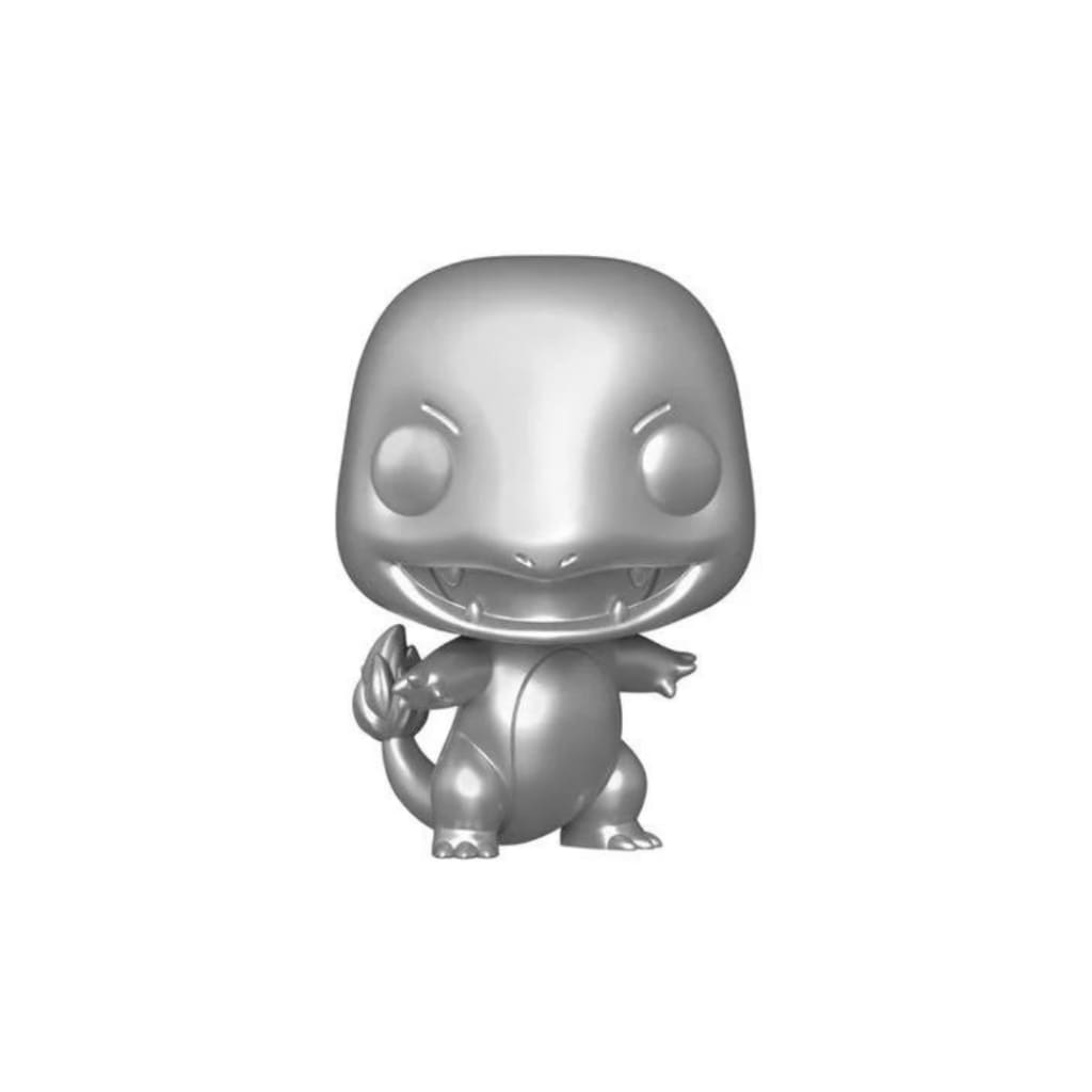 Pokemon Charmander Metallic Silver Pop! Vinyl Figure - Toy