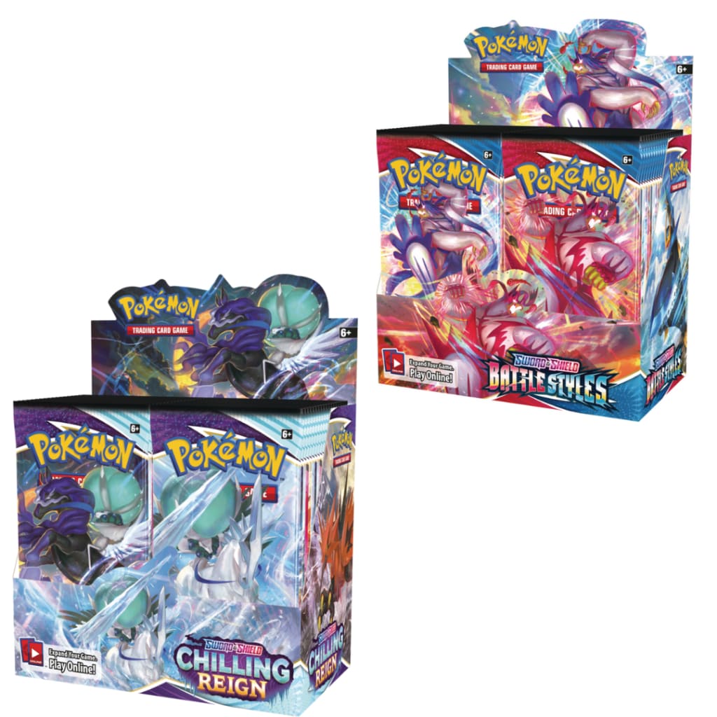 Pokemon Chilling Reign and Battle Styles Booster Box Bundle
