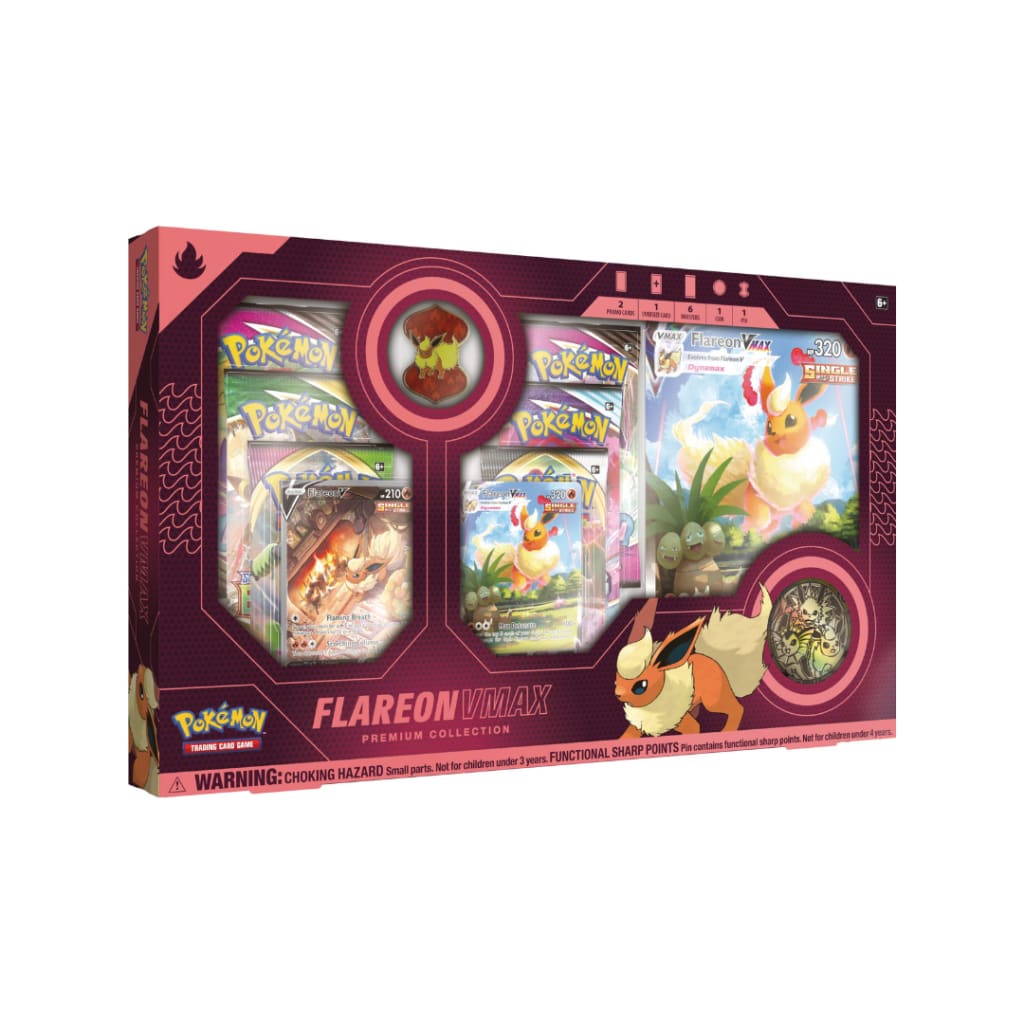 Pokémon Flareon VMax Collection Box - Collectible Trading