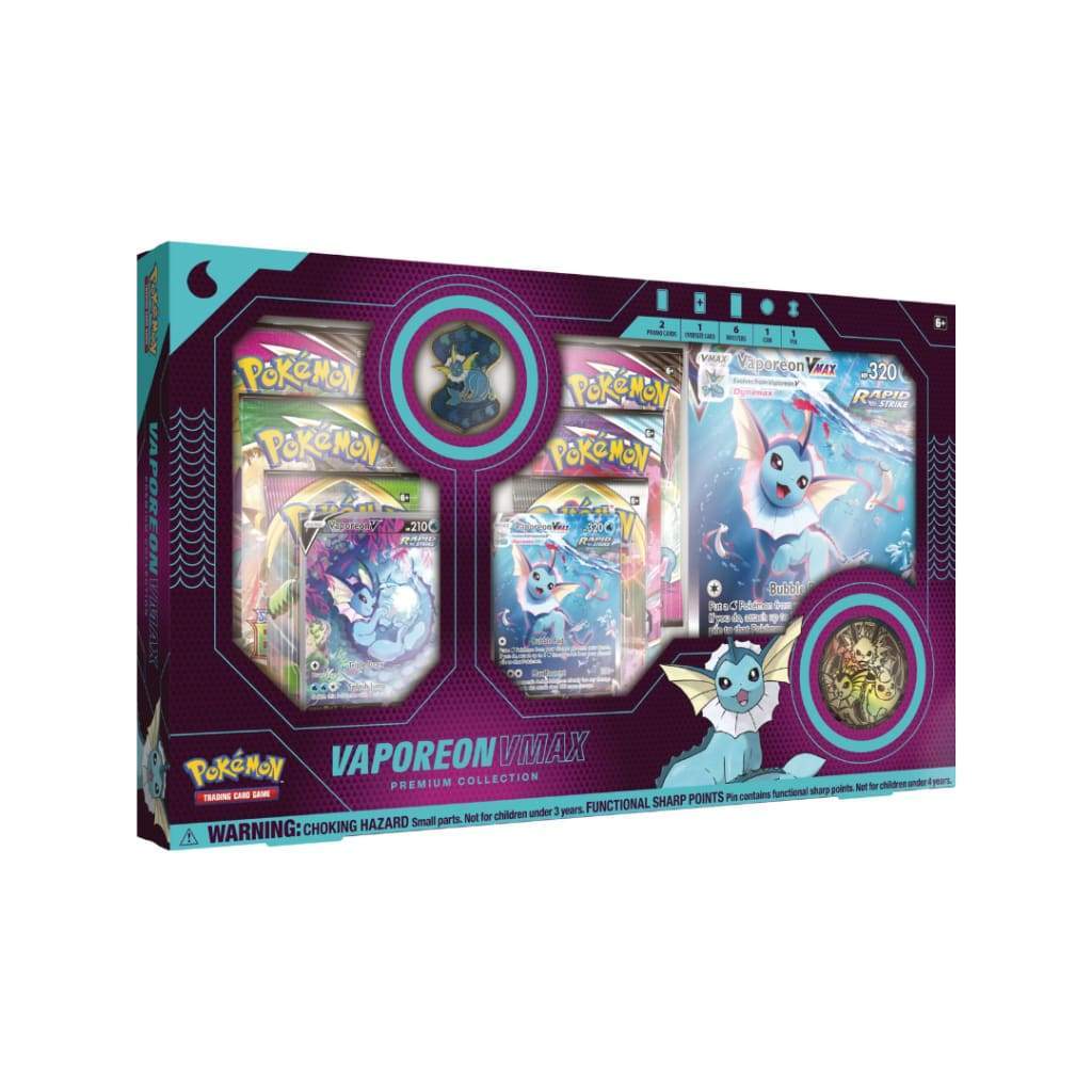 Pokémon Vaporeon VMax Collection Box - Collectible Trading