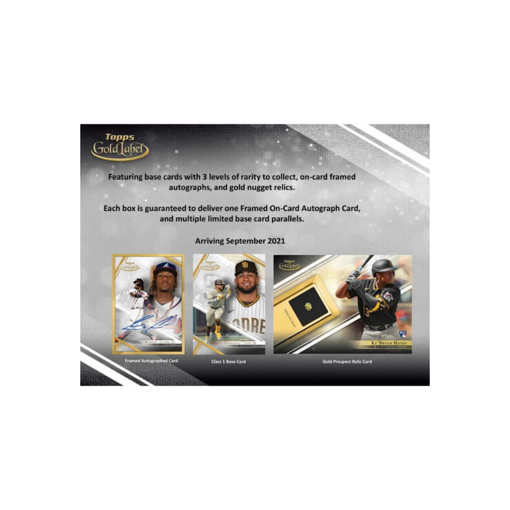 2021 Topps Gold Label Baseball Hobby Box - hobby box