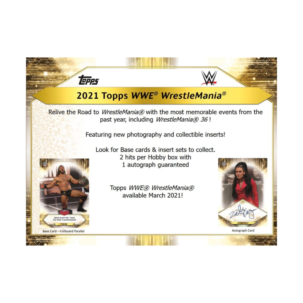 (Pre-Order) 2021 Topps Wwe Road to Wrestlemania Wrestling