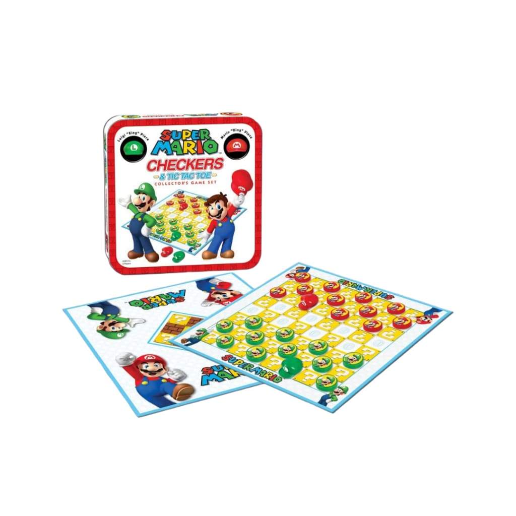 Super Mario Checkers + Tic Tac Toe - Board Games