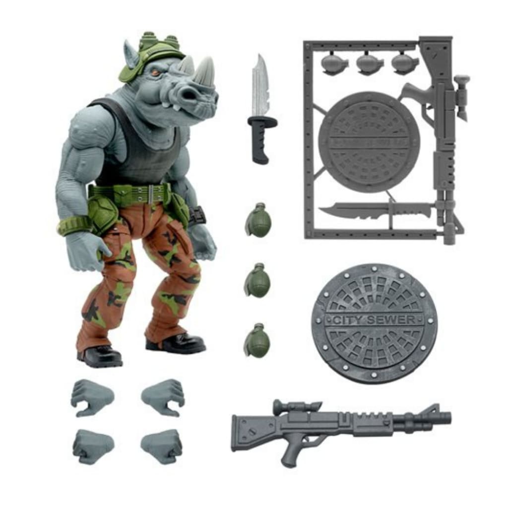 Teenage Mutant Ninja Turtles Ultimates Rocksteady 7-Inch