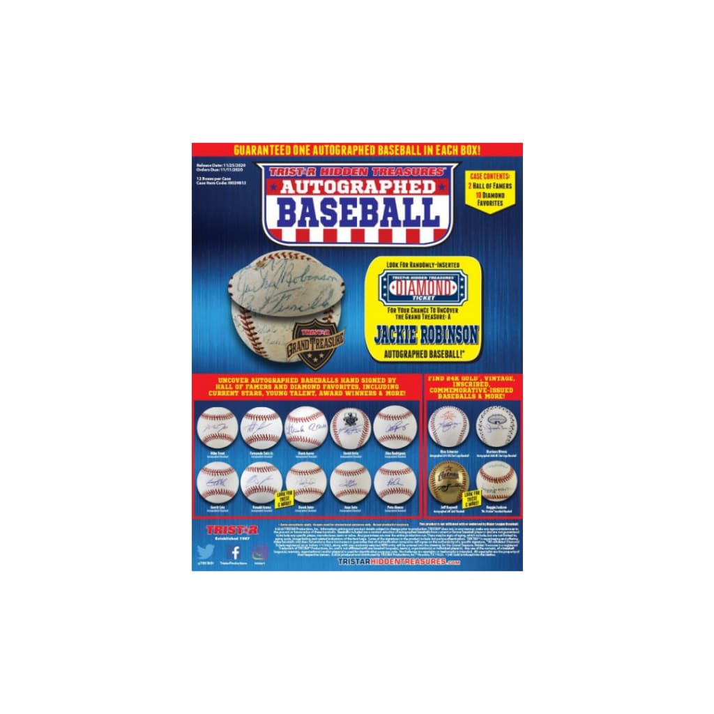 Tristar Hidden Treasures Autographed Baseball
