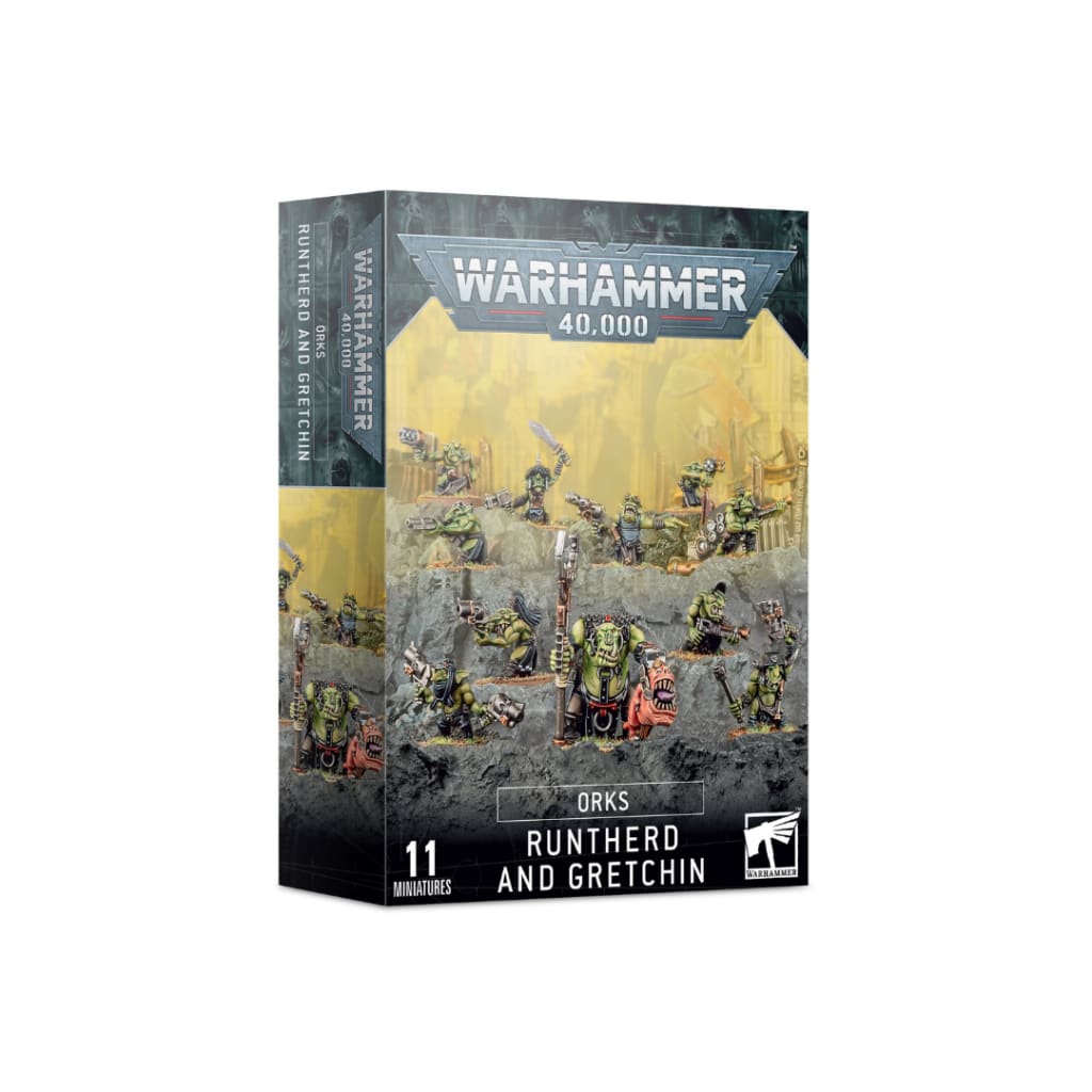 WARHAMMER 40,000 - ORKS - RUNTHERD AND GRETCHIN