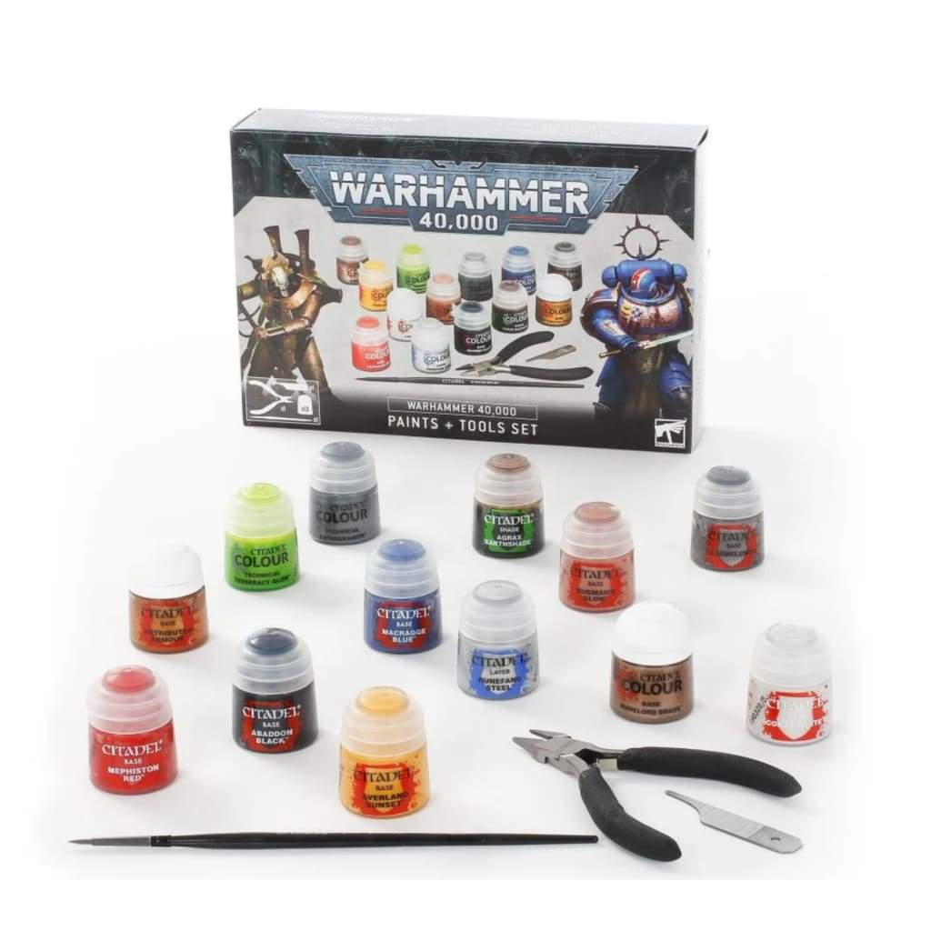 Warhammer 40,000: Paints + Tools Set - Miniatures