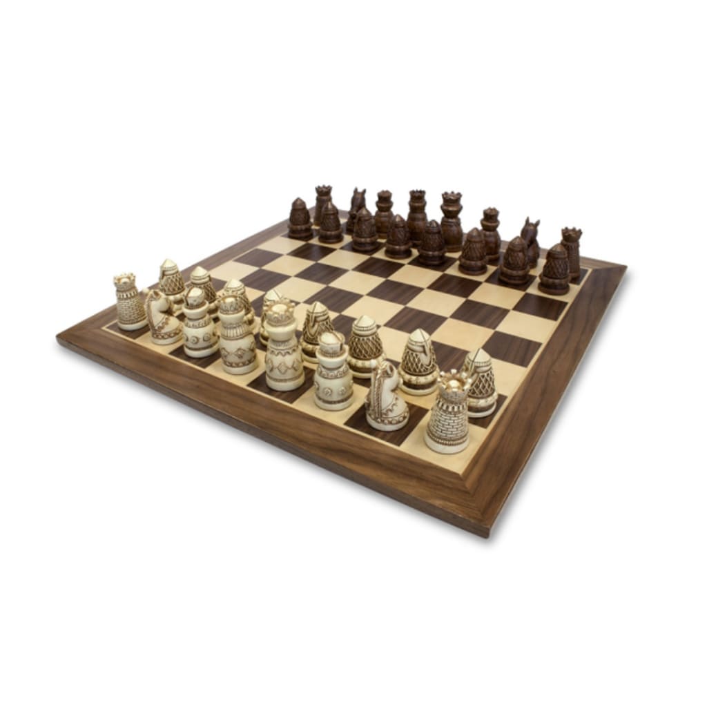 Wooden Chess Set Medieval 15’’